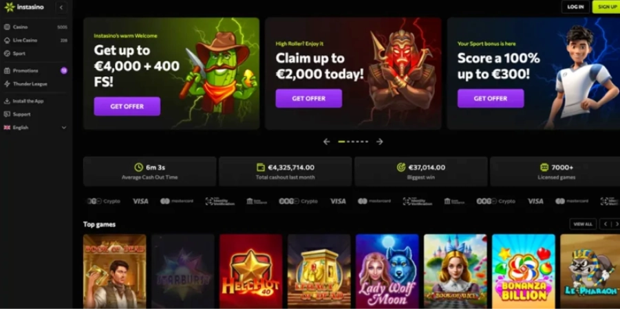 Instasino – Fast registration Instasino